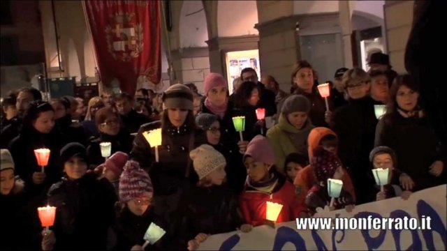 Novembre 2014 : Marche aux flambeaux à Casale Monferrato