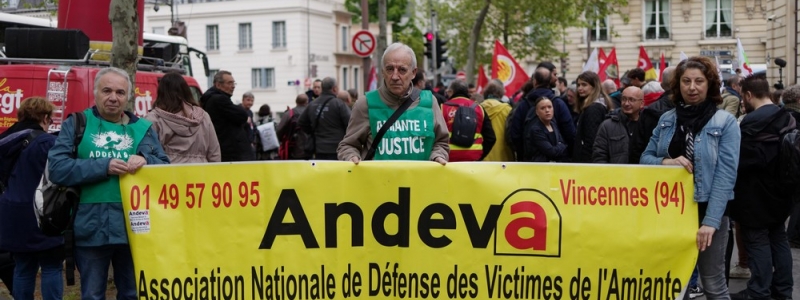 Journée internationale pour la santé et la sécurité au travail à Paris : l'Andeva était présente.